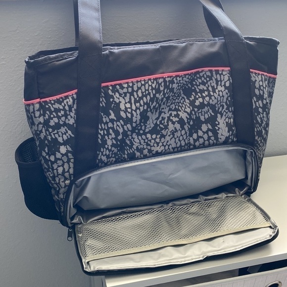 JAXX insulated meal prep tote bag grey & black - Picture 8 of 9